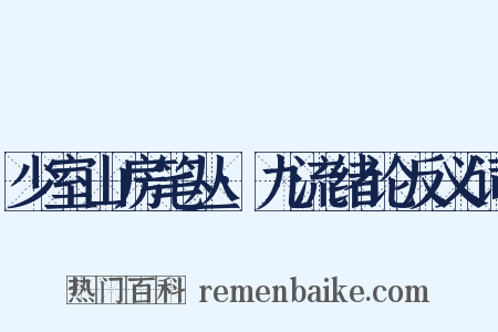 少室山房笔丛·九流绪论反义词是什么意思的图片